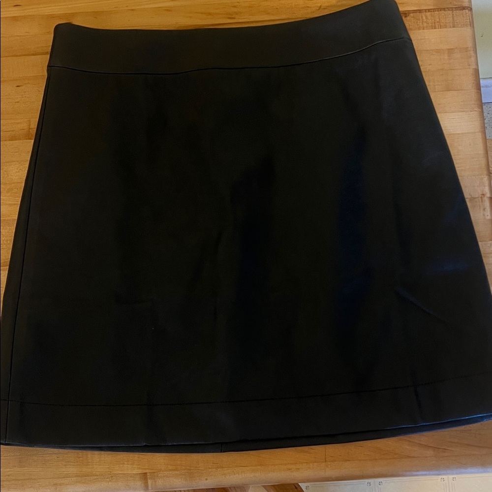 J. Crew Black Mini A-Line Skirt with Subtle Hem